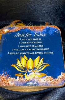 "Just For Today" Coaster Set